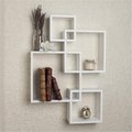 Livingquarters Intersecting Cube Shelves - White LI270745